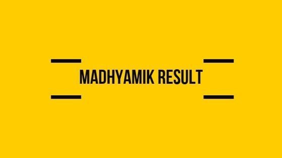 Madhyamik Result 2019